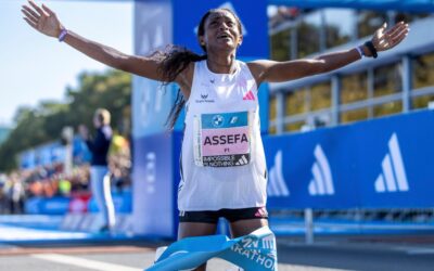 Women’s marathon world record shattered by Ethiopian runner Tigst Assefa