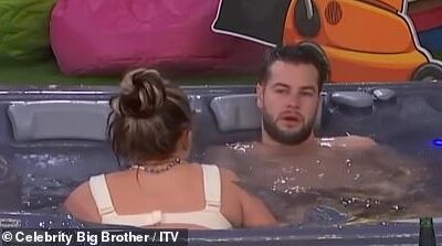 Celebrity Big Brother’s Chris Hughes, 32, enjoys a steamy night with JoJo Siwa, 21, in the hot tub after sparking backlash over his ‘creepy’ behaviour
