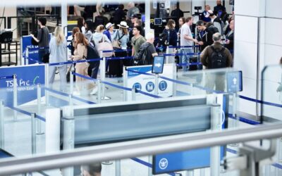 Fewer people are flying out of Newark airport than at this time last year