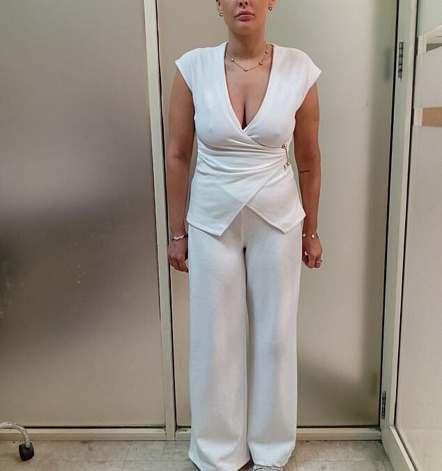 Glamorous British ‘drug mule’ is seen posing for her police mugshot moments after she was arrested for ‘smuggling’ – along with new images of the £1.2million haul ‘she did not know was in her suitcase’