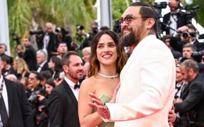 Jason Momoa and Adria Arjona Shine on Cannes Red Carpet